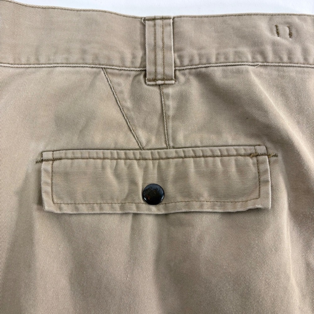Polo Ralph Lauren Cargo Pants Tan Khaki Cotton Chino Utility Mens 46x30 VTG 90s - Picture 12 of 16